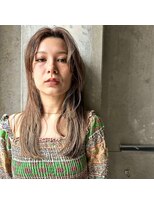 ランド(Land.)&nbsp;《30代40代》暗髪透明感カラー/顔周りレイヤー/くびれミディアム