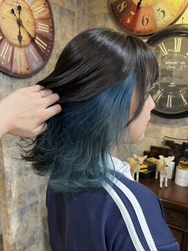 インデペンデンス(independence) インナーカラー×ターコイズブルー