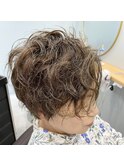 ミセスショートパーマスタイル☆