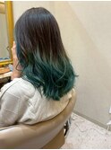 毛先ブリーチ/グラデーションカラー/