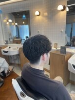 ゼロスバーバー(0's BARBER SHOP)&nbsp;メンズパーマメンズカットツイスパスパイラルマッシュ