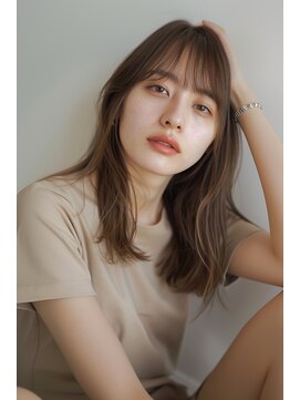 ルアナ(Luana) シアンベージュナチュラルウェーブスタイル