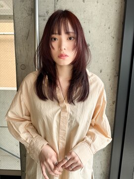 ノラジャーニー(NORA Journey) 【諒】レイヤーカットウルフカットボルドーカラーウルフレイヤー