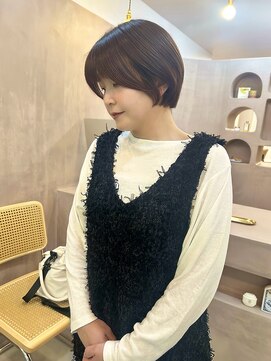 ユッカ 京橋(YUCCA) 【 YUCCA 】大人可愛いミニボブショート切りっぱなし暗髪