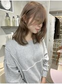 クラゲヘアー/小顔に見せるヘア/ココアベージュ/梅田 