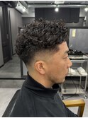 【WAVY】フェード×パーマ