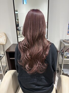 フレームセントラル(FRAME central) 透明感ピンクブラウン×ゆるレイヤーロン