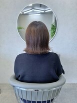 クロア(CHROA)&nbsp;【切りっぱなしくびれボブ&リタッチカラー】