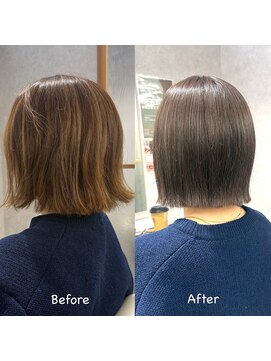 ヘアサロン ドットプラス 町田店(dot. plus) 透明感ヘイリーボブ【フジタアヤコ】