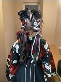 『ルーツカラー×ツインリボンヘアセット』