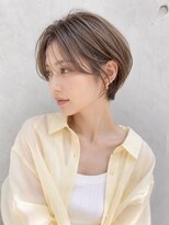ノア(NOA)&nbsp;【NOA】韓国風ハンサムショートシースルーバング透明感ベージュ