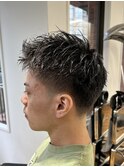 MEN’S/サーフカール/刈り上げセンターパート/表参道駅/青山 