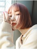 ボブ　ストレート　髪質改善　内巻き　ミニボブ