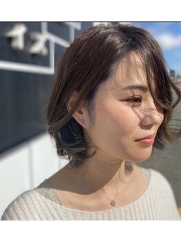 アイズ(aiz)の写真/《デジタルパーマで“コテ巻き風”の可愛さを実現☆》忙しい朝のSETも簡単に♪メンズのコールドパーマも◎