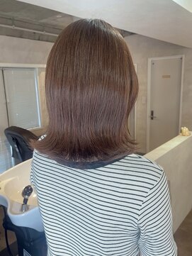 サンルーム(SUN room) ラベンダーブラウンベージュ艶カラー外ハネボブツヤ髪美髪