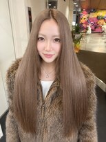 ダブル アンダーバー サロン(W_SALON)&nbsp;【W_SALON 河原町】マロングレージュ/透明感カラー