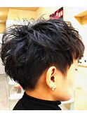 ニュアンスパーマ×刈り上げ女子