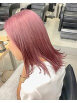 ヘア デザイン ヴェルダ(hair design Verda) 【verda】ピンクグレー×ことりベージュ×ウォータフォール