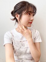 ケーツー あべのキューズモ－ル店(K-two)&nbsp;[K-two]ベージュ系カラー お団子ヘア シアカラー[天王寺/阿倍野]