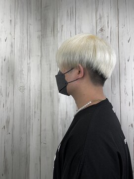 アンダーバーホワイト 南海難波店(_WHITE) 韓流マッシュ×ホワイトベージュ