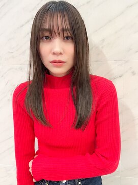 ソワリー 栄(THOiRY) THOiRY【女性らしい柔らかヘア】似合わせ小顔艶髪ストレート