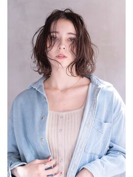 アルテ(ARTE) 【ARTE表参道/青山】モテ髪ミディアム×透明感カラー