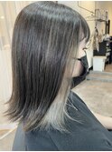 インナーカラーシルバー