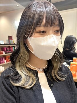 ムク 横浜店(muku) イヤリングカラーインナーカラーハイライトフェイスフレーミング