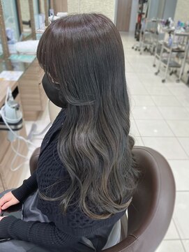 アッシュ 高円寺店(Ash) ダークグレージュ　顔周り韓国風後れ毛