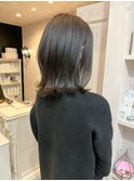 福山市美容室Caary 人気 色持ち抜群!透明感ダークグレージュ