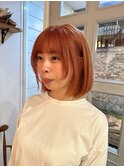 オレンジボブレイヤー/表参道