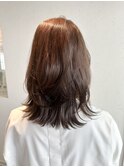 マットブラウン！レイヤーカット