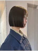 切りっぱなしボブミニボブぱつっとボブハイトーンボブ暗髪ボブ