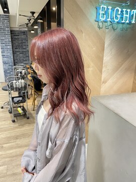 エイト 沖縄豊崎店(EIGHT toyosaki) 【EIGHT 豊崎】お客様スタイル_ピンクベージュ