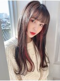 【cute】ピンク系インナーカラー*20代30代40代50代