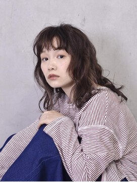 コイ(coii) マロンベージュパーマスタイル