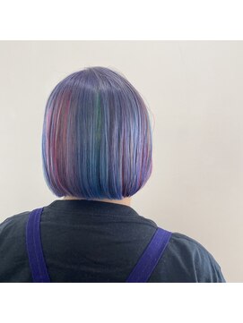 ヘアーアンドメイクアップモパ ユニコーンカラー