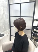 白髪ぼかし/白髪改善カラー/ショート/透明感カラー/脱白髪染め