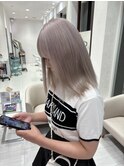 パールベージュ_ミルクティーカラー_ケアブリーチ_ハイトーン