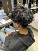 ツイストスパイラルパーマメンズパーマメンズマッシュアイブロウ