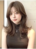 vlow 表参道 韓国 ハニーベージュ ミディアムレイヤー 福島#18