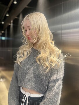 ペレ 栄店(PELE) イメチェン/ホワイトブロンド/外ハネボブ/美髪/栄