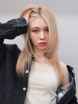 ラック 表参道(LUCK) ミルクティーベージュ/ロングレイヤー/ハイトーン