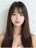 ホワイトグレージュ/デジタルパーマ/チェリーブラウン/守谷