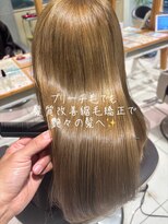 アース 武蔵境店(HAIR & MAKE EARTH) 【ブリーチ毛でもOK！髪質改善縮毛矯正で艶ストレート】