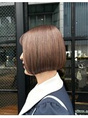 白髪ぼかしハイライト×ひし形ショートボブ◎夏イメチェン