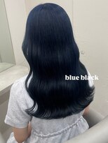 ベレーザ 渋谷(BELEZA) 15533ブリーチ&ダブルカラーネイビーブルーカラーレイヤー