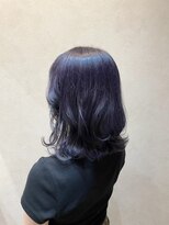 ネウィ 大分中央町店(newi)&nbsp;艶感◎ダークラベンダーカラー×髪質改善ボブ
