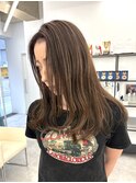 レイヤーカット大人ハイライトカラー
