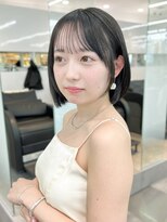 アルバム 渋谷パルコ(ALBUM) ボブミディアムショートおくれ毛前髪カット_F50066